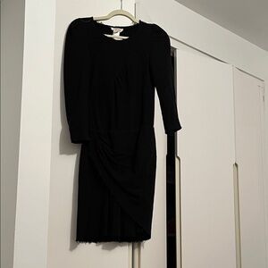 Elegant Black Long Sleeve Dress